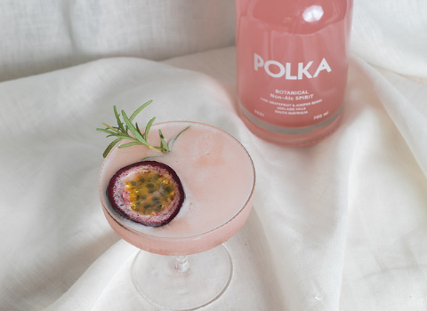 Mocktail Recipe - Sweet Passionfruit Pink Gin Martini for a Booze-Free Treat