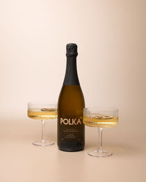 Polka De-Alc Sparkling Wine, non-alcoholic South Australian sparkling cuvée bottle