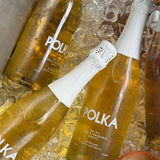 polka non alcoholic yuzu mandarin spritz on ice for baby shower event
