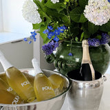 polka non alcoholic spritz in champagne bucket on display for baby shower