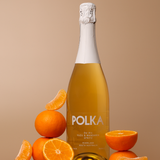Polka De-Alc Yuzu & Mandarin Spritz, non-alcoholic citrus spritz bottle