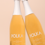 Polka De-Alc Yuzu & Mandarin Spritz, non-alcoholic mandarin spritz made in Adelaide