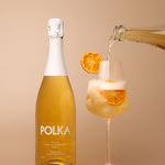 Polka De-Alc Yuzu & Mandarin Spritz, alcohol-free spritz with yuzu and mandarin